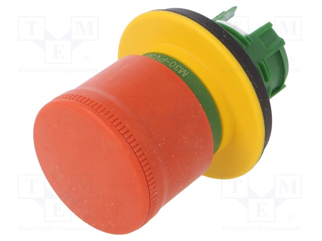 Switch: emergency stop; Stabl.pos: 2; 30mm; red; none; IP66; Pos: 2