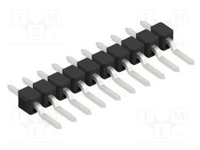 Connector: pin strips; pin header; male; PIN: 10; 2.54mm; SMT; 1x10