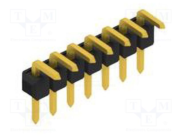 Connector: pin strips; pin header; male; PIN: 7; 2.54mm; THT; 1x7