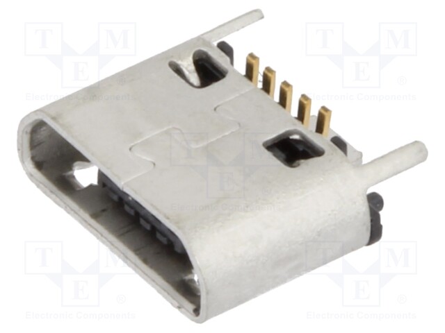 Socket; USB B micro; SMT; PIN: 5; vertical; USB 2.0; 1.8A