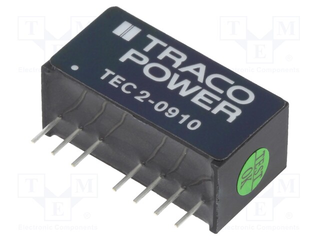 Converter: DC/DC; 2W; Uin: 4.5÷13.2V; 3.3VDC; Iout: 500mA; SIP8; 4.5g