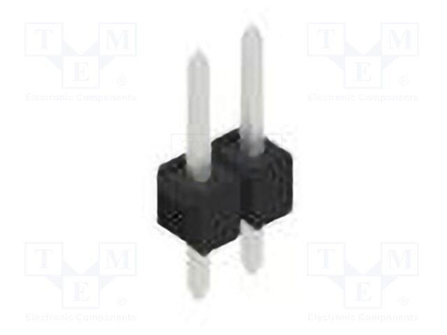 Connector: pin strips; pin header; male; PIN: 2; 2.54mm; THT; 1x2