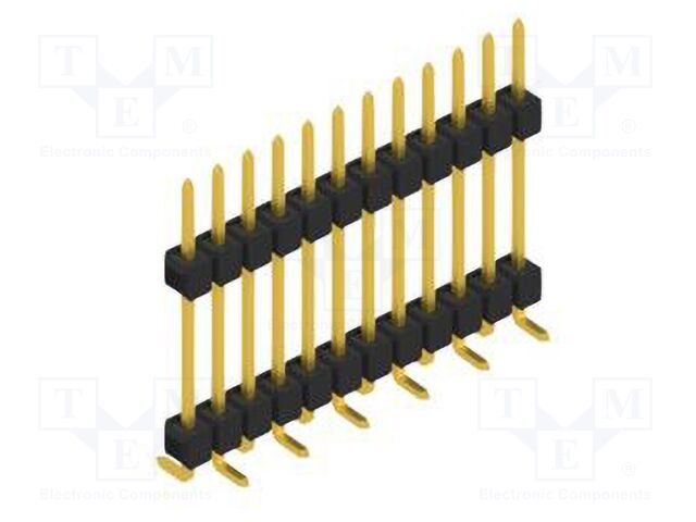 Connector: pin strips; pin header; male; PIN: 12; 2.54mm; SMT; 1x12