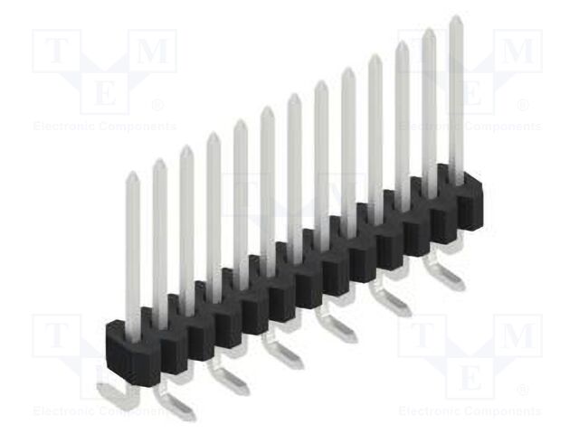 Connector: pin strips; pin header; male; PIN: 13; 1.27mm; SMT; 1x13