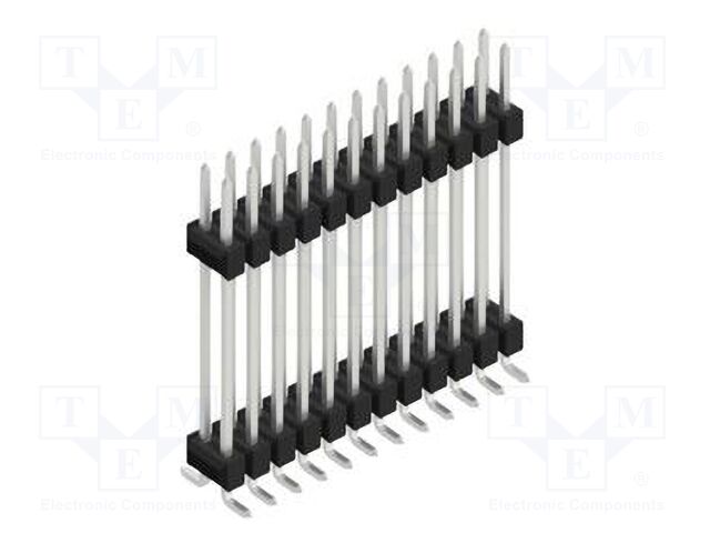 Connector: pin strips; pin header; male; PIN: 24; 2.54mm; SMT; 2x12