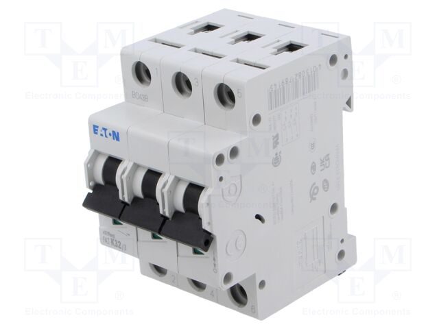 Circuit breaker; 230/400VAC; Inom: 32A; Poles: 3; DIN; Charact: K