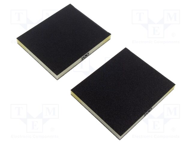 Sponge; 120x100x12mm; 2pcs; Granularity: 100