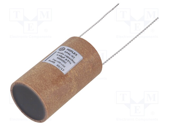 Capacitor: aluminum-polypropylene-paper; 680nF; 600VDC; ±5%