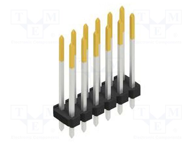 Connector: pin strips; pin header; male; PIN: 12; 2.54mm; THT; 2x6