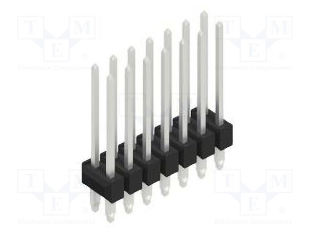 Connector: pin strips; pin header; male; PIN: 14; 2.54mm; THT; 2x7