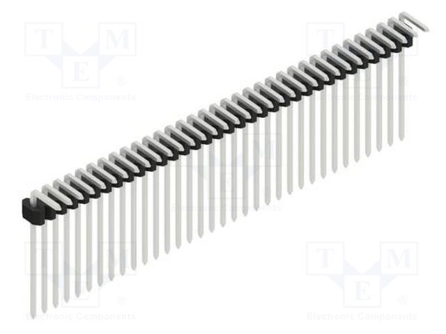 Connector: pin strips; pin header; male; PIN: 34; 1.27mm; THT; 1x34