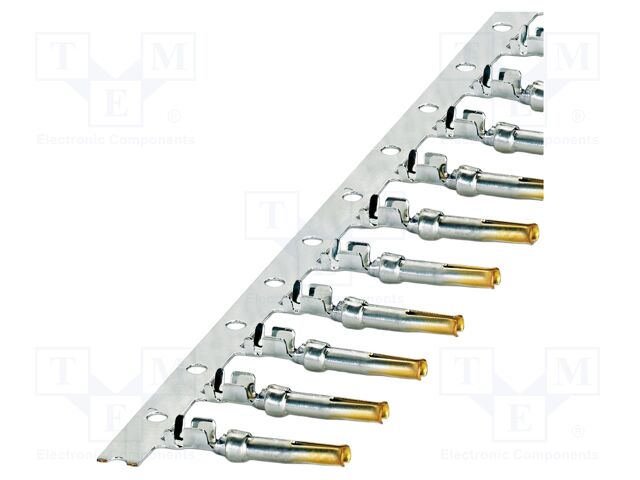 Contact; female; CuZn; gold-plated; 0.08÷0.22mm2; crimped