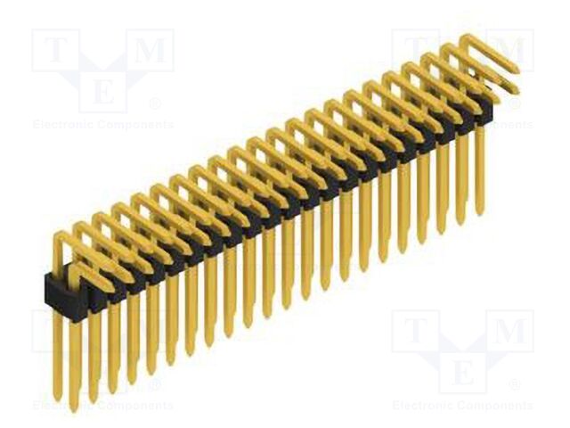 Connector: pin strips; pin header; male; PIN: 44; 1.27mm; THT; 2x22