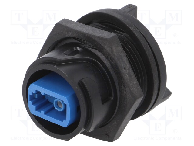 Connector: fiber optic; socket; PIN: 1; bayonet,external bayonet