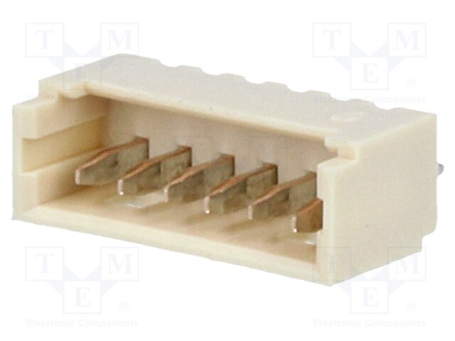 Socket; wire-board; male; PicoBlade; 1.25mm; PIN: 6; THT; 1A; tinned