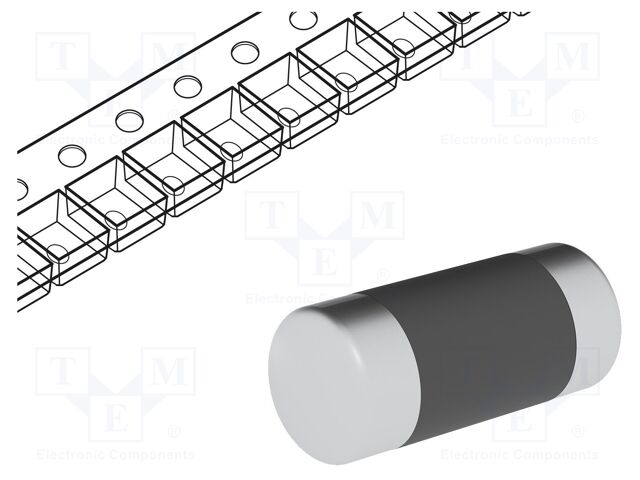 Resistor: carbon film; SMD; 0204 MiniMELF; 330Ω; 0.4W; ±2%
