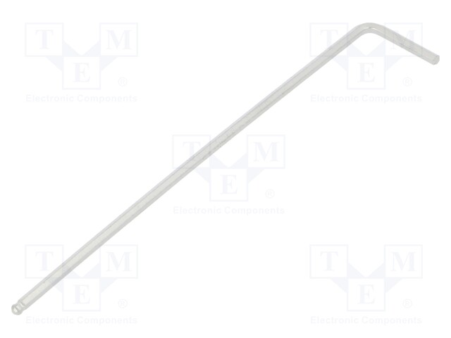 Key; hexagon keys,spherical; HEX 1/16"; Overall len: 80mm