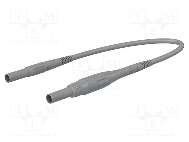 Connection cable; PVC; 1m; grey; 8A; 1kV; Cond.cross sec: 1mm2
