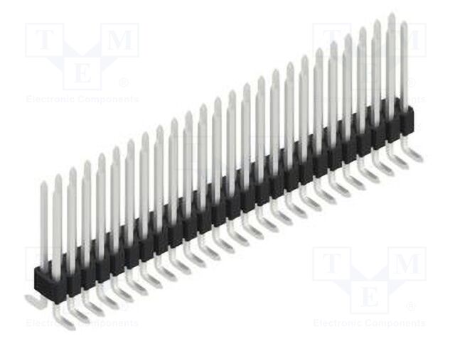 Connector: pin strips; pin header; male; PIN: 50; 1.27mm; SMT; 2x25