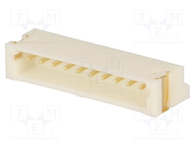 Socket; wire-board; male; 1.5mm; PIN: 10; SMT; 100V; 1A; tinned; 20mΩ