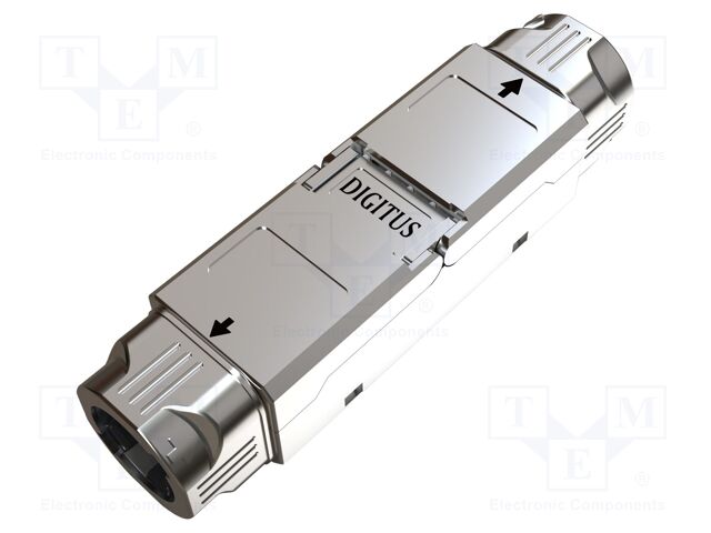 RJ45 module; silver; IEEE 802.3af,IEEE 802.3at,IEEE 802.3bt