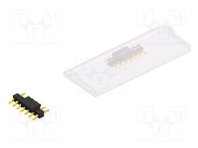 Connector: pin strips; pin header; male; PIN: 7; 2.54mm; SMT; 1x7