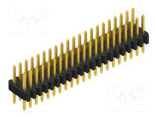 Connector: pin strips; pin header; male; PIN: 42; 1.27mm; THT; 2x21
