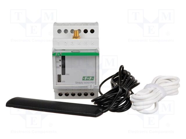 GSM module controller; PLC MAX; for DIN rail mounting; 10÷16VDC