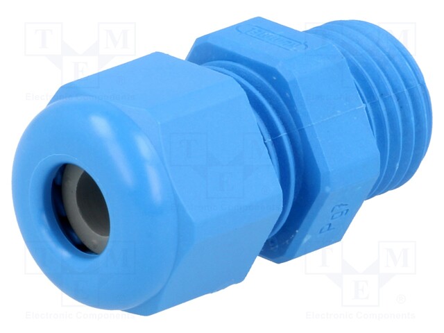 Cable gland; PG7; IP68; Mat: polyamide; blue; UL94V-0