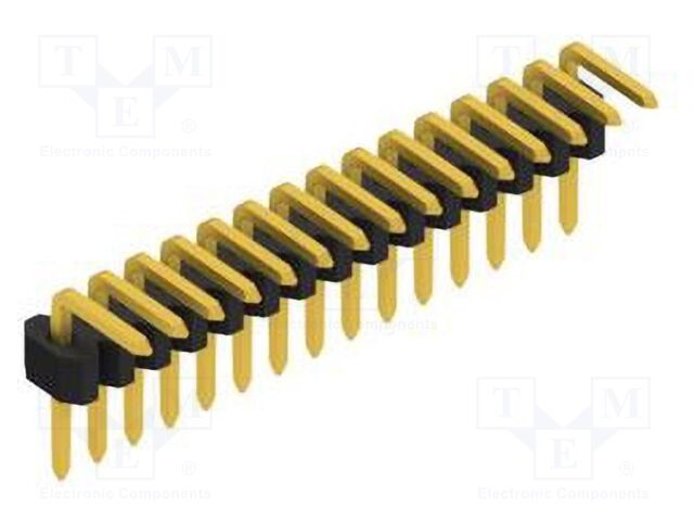 Connector: pin strips; pin header; male; PIN: 15; 1.27mm; THT; 1x15