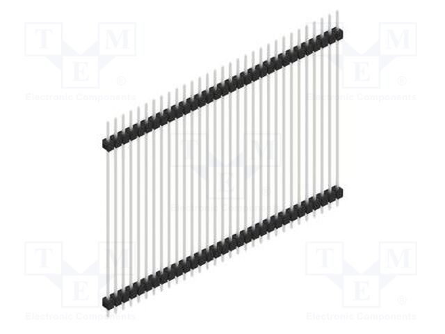 Connector: pin strips; pin header; male; PIN: 31; 2.54mm; THT; 1x31