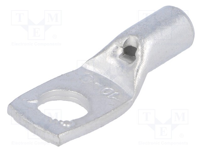 Ring tube terminal; M8; 10mm2; crimped; for cable; tinned; L: 34mm