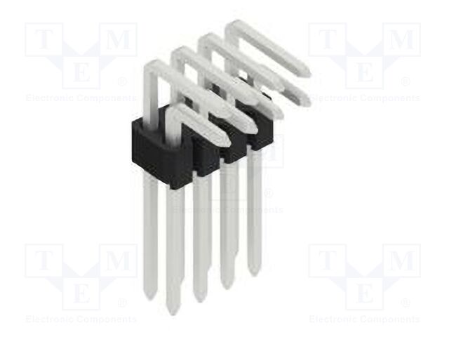 Connector: pin strips; pin header; male; PIN: 8; 1.27mm; THT; 2x4