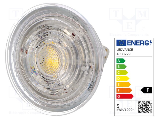 LED lamp; neutral white; GU5,3; 12VAC; 350lm; 3.8W; 36°; 4000K