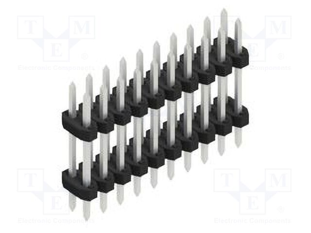 Connector: pin strips; pin header; male; PIN: 20; 2mm; THT; 2x10