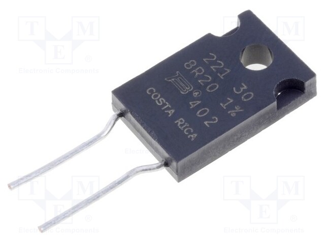 Resistor: thick film; THT; TO220; 8.2Ω; 30W; ±1%; -55÷150°C