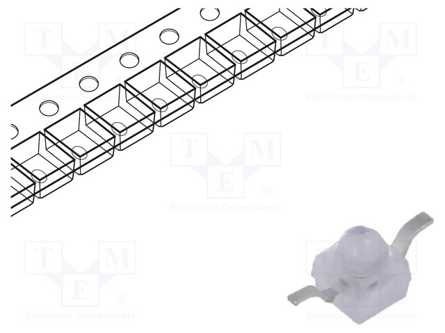 LED; SMD; Gull wing; red; 5600÷11000(typ)-22400mcd; 11°; 1.9÷2.7V