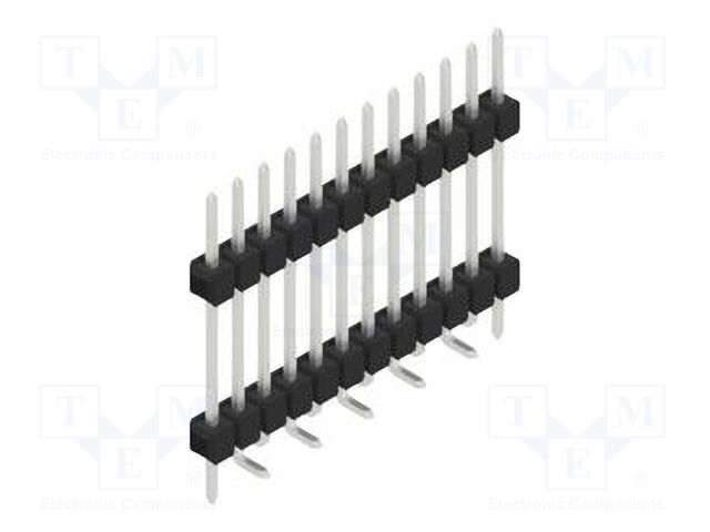 Connector: pin strips; pin header; male; PIN: 12; 2.54mm; SMT; 1x12