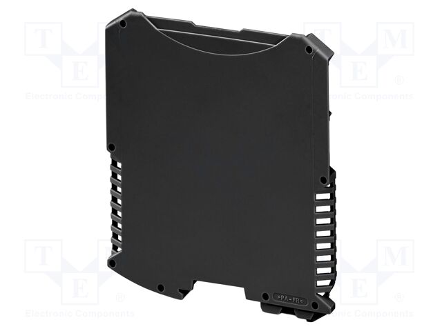 Housing half; left; black; UL94V-0; ME MAX 2-2; PA; X: 6.3mm; Y: 99mm