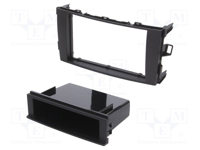 Radio mounting frame; Toyota; 2 DIN; black