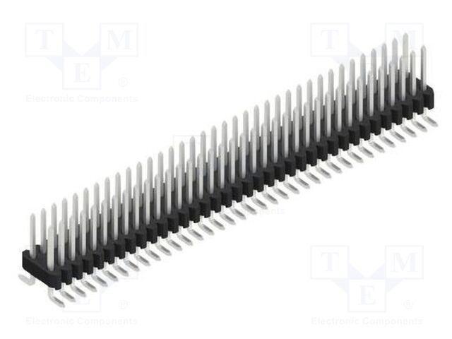 Connector: pin strips; pin header; male; PIN: 72; 1.27mm; SMT; 2x36