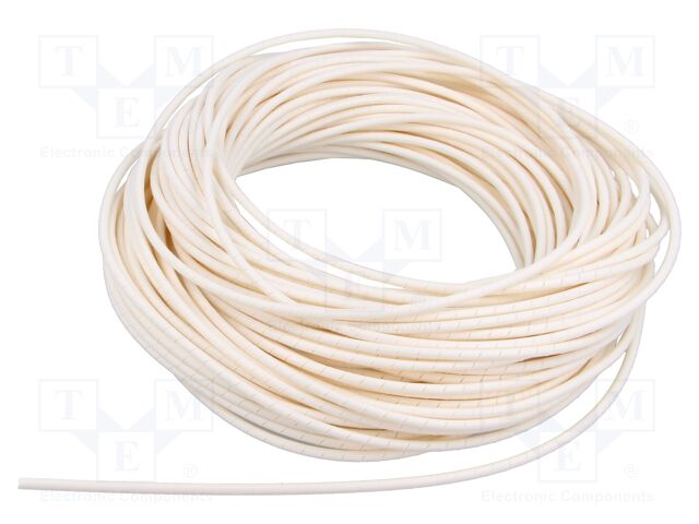 Spiral wrapping; ØBundle : 1.6÷8mm; PE-FR,polyetylene; white