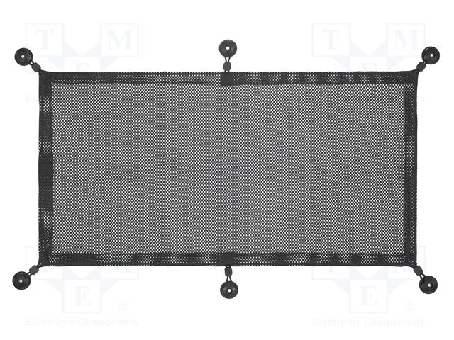 Cable box; black; W: 340mm; L: 690mm