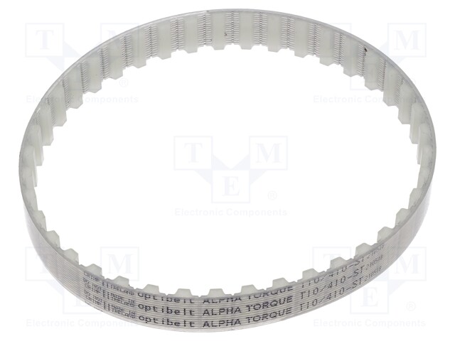 Timing belt; T10; W: 16mm; H: 4.5mm; Lw: 410mm; Tooth height: 2.5mm