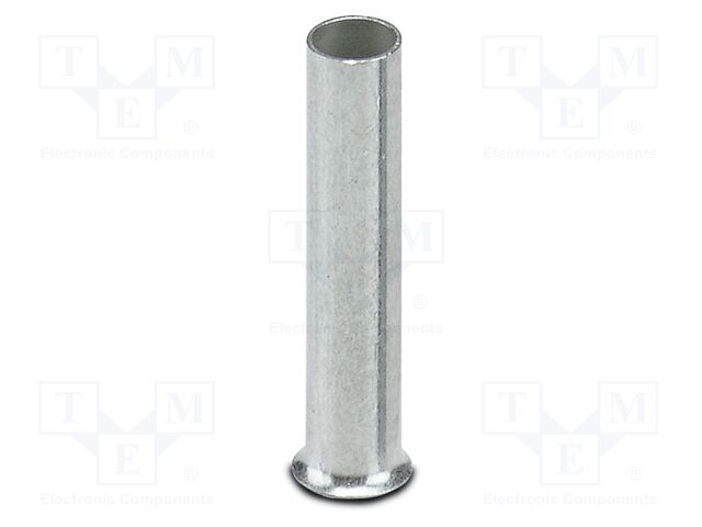 Tip: bootlace ferrule; non-insulated; copper; 2.5mm2; tinned; 12mm
