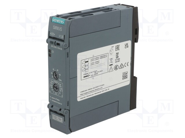 Timer; 0,05÷600s; DPDT; 250VAC/3A; 12÷240VAC; 12÷240VDC; DIN; PIN: 2