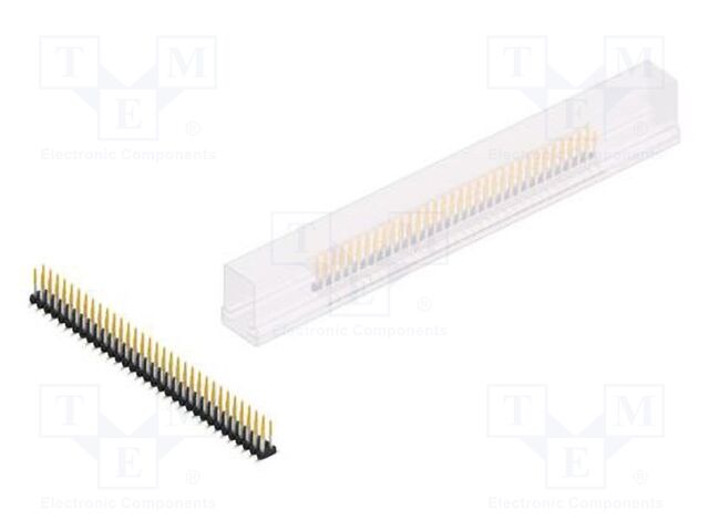 Connector: pin strips; pin header; male; PIN: 66; 2mm; SMT; 2x33