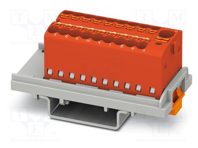 Splice terminal: rail; 17.5A; 500V; push-in; PA; 0.14÷2.5mm2