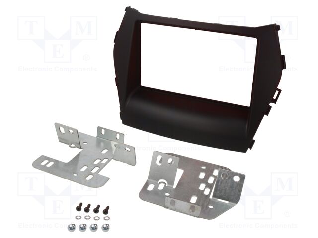 Radio frame; SsangYong; 2 DIN; grey