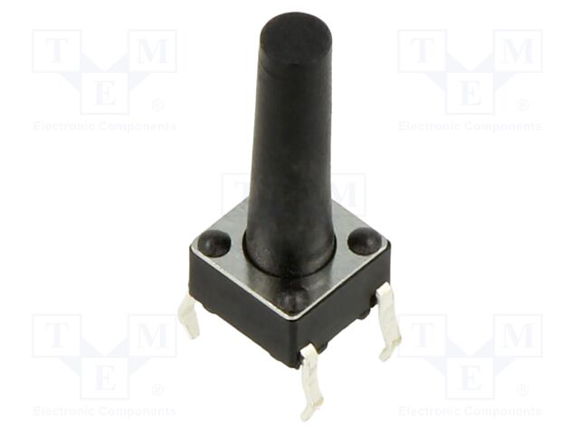 Microswitch TACT; SPST; Pos: 2; 0.05A/12VDC; THT; 1.57N; 6x6x3.5mm